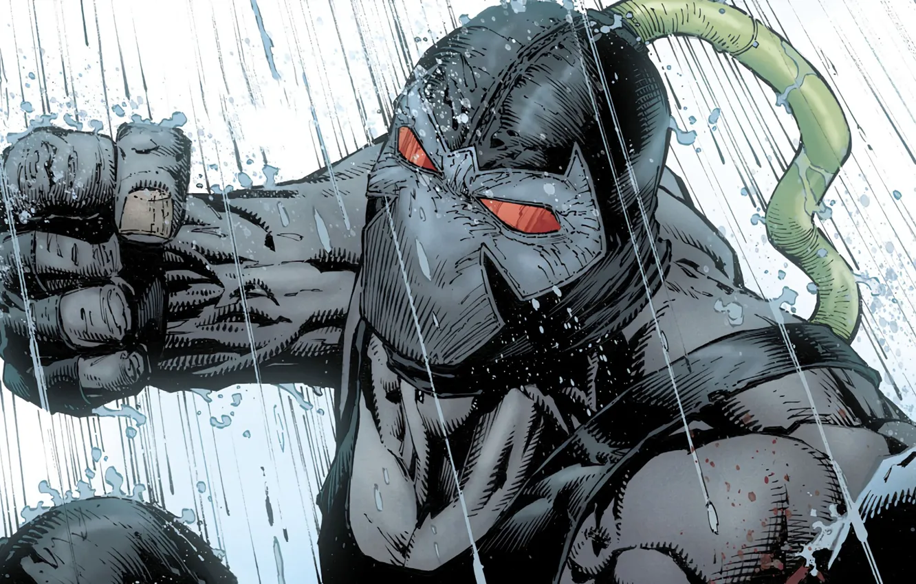 Photo wallpaper fist, rain, comic, fist, mask, DC Comics, Venom, Venom