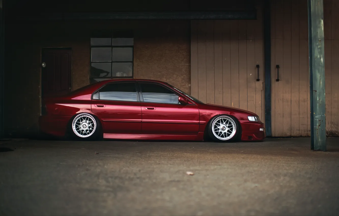 Photo wallpaper tuning, profile, red, Honda, Accord, red, Honda, chord