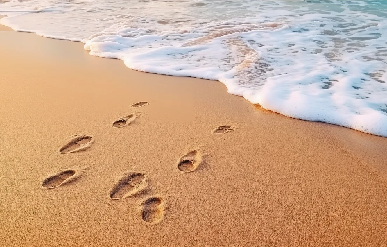 Photo wallpaper sand, sea, wave, beach, summer, shore, summer, beach