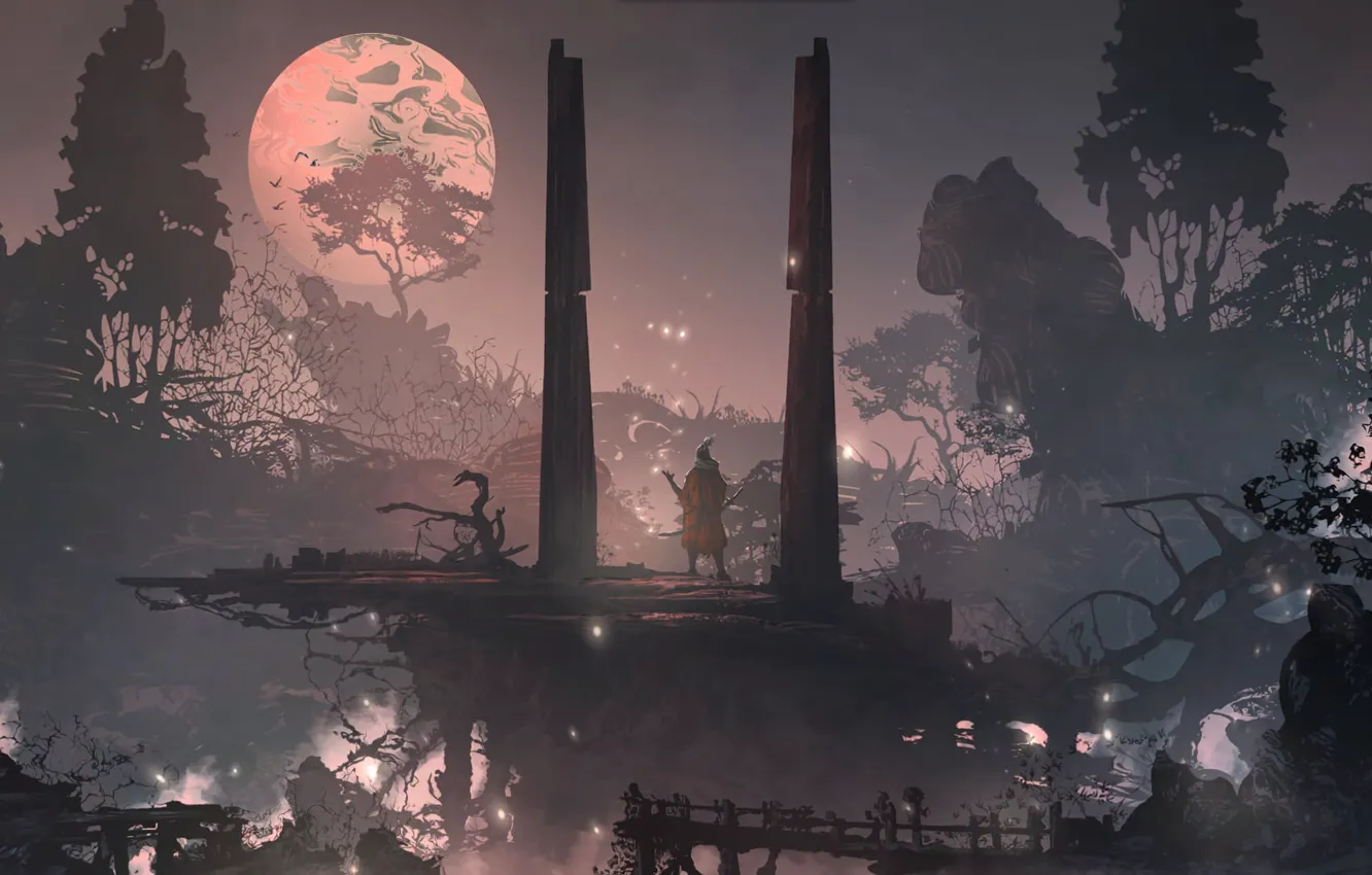 Photo wallpaper samurai, games, art, samurai, games art, Sekiro, Sekiro: Shadows Die Twice