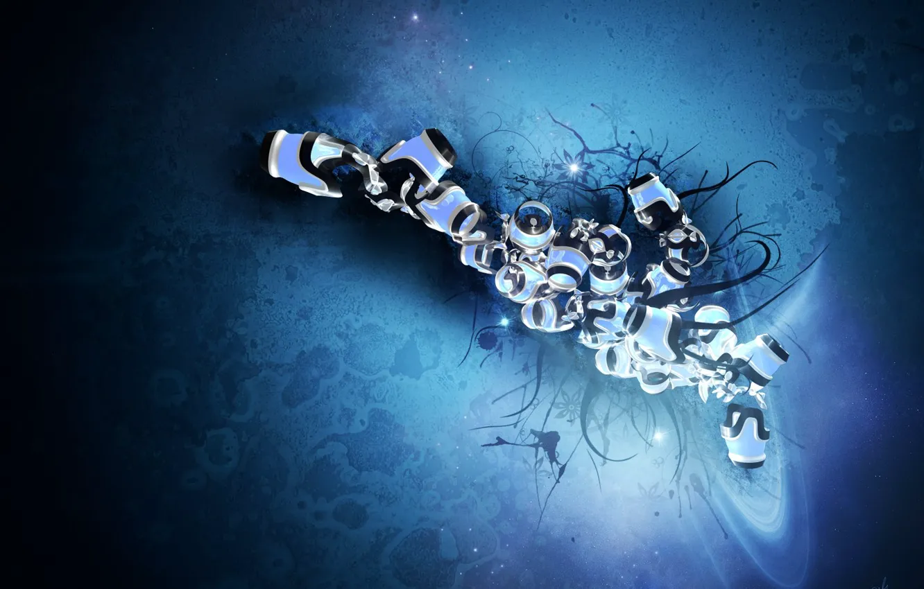 Photo wallpaper light, blue, texture