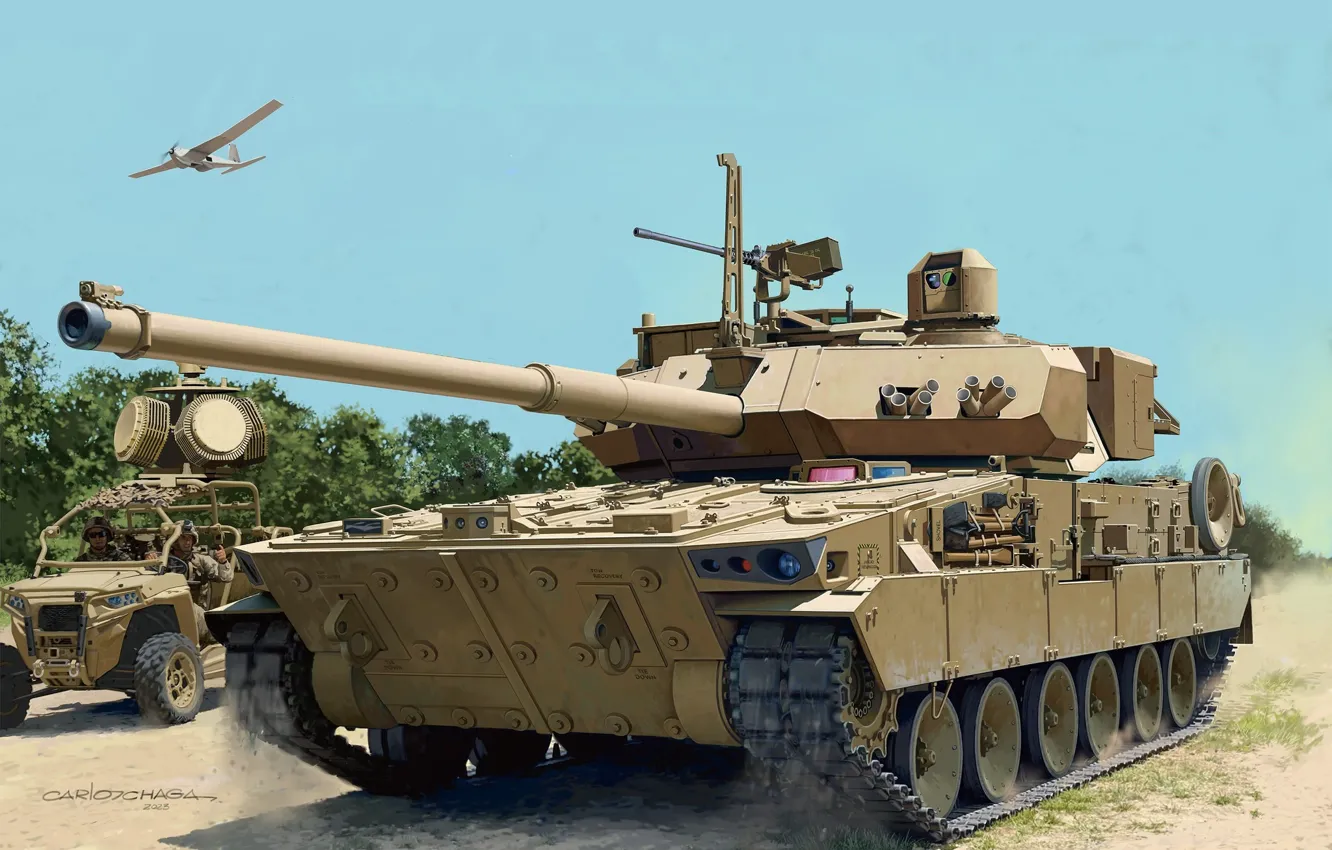 Photo wallpaper USA, US Army, easy, infantry tank, Carlos Chagas, Carlos Chaga, US Combat Vehicle M10 Booker, …