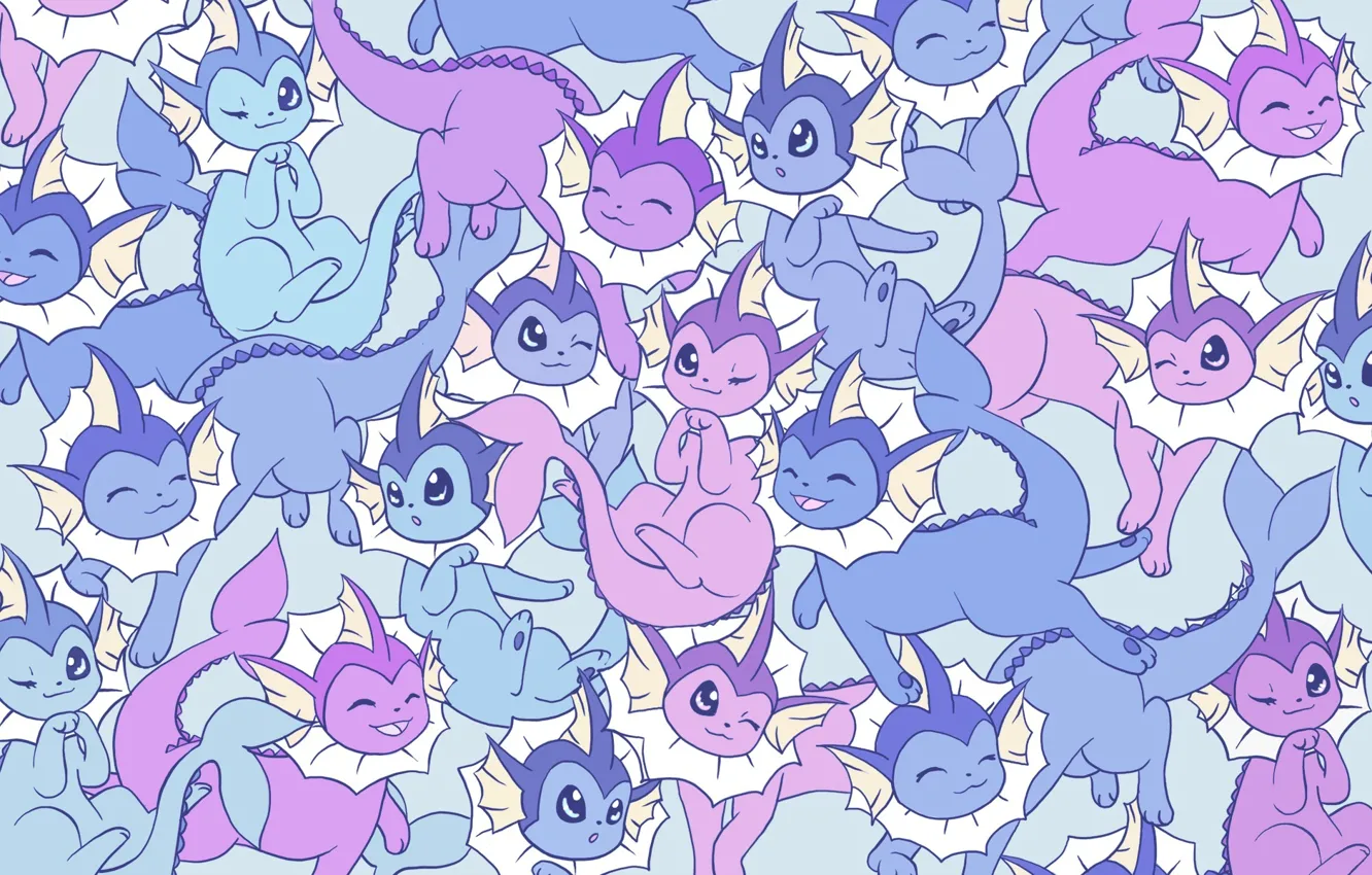 Photo wallpaper background, texture, anime, art, pokemon