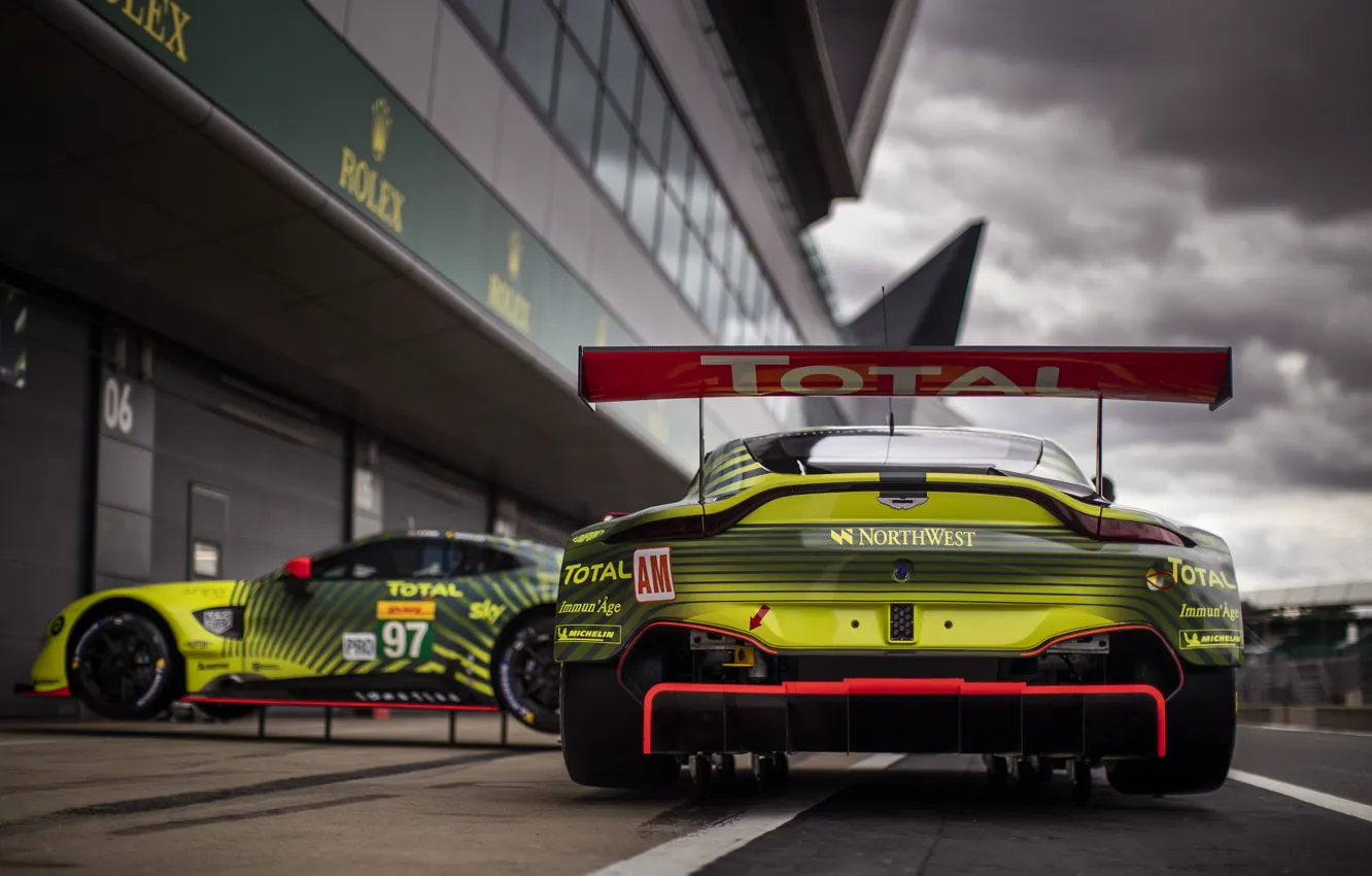 Photo wallpaper Aston Martin, Aston Martin, Silverstone, racing car, racing car, Motorsport, motorsports, 2019