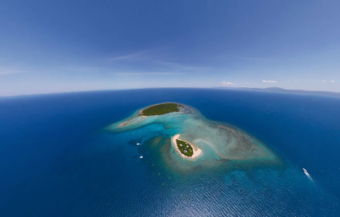 Photo wallpaper the ocean, Australia, The great barrier reef