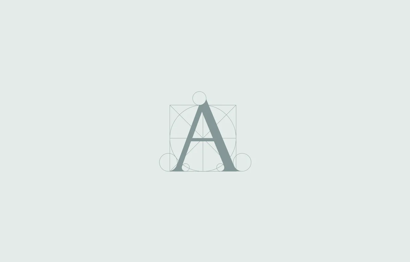 Photo wallpaper grey, minimalism, Background, font, Pacholi, letter "A"