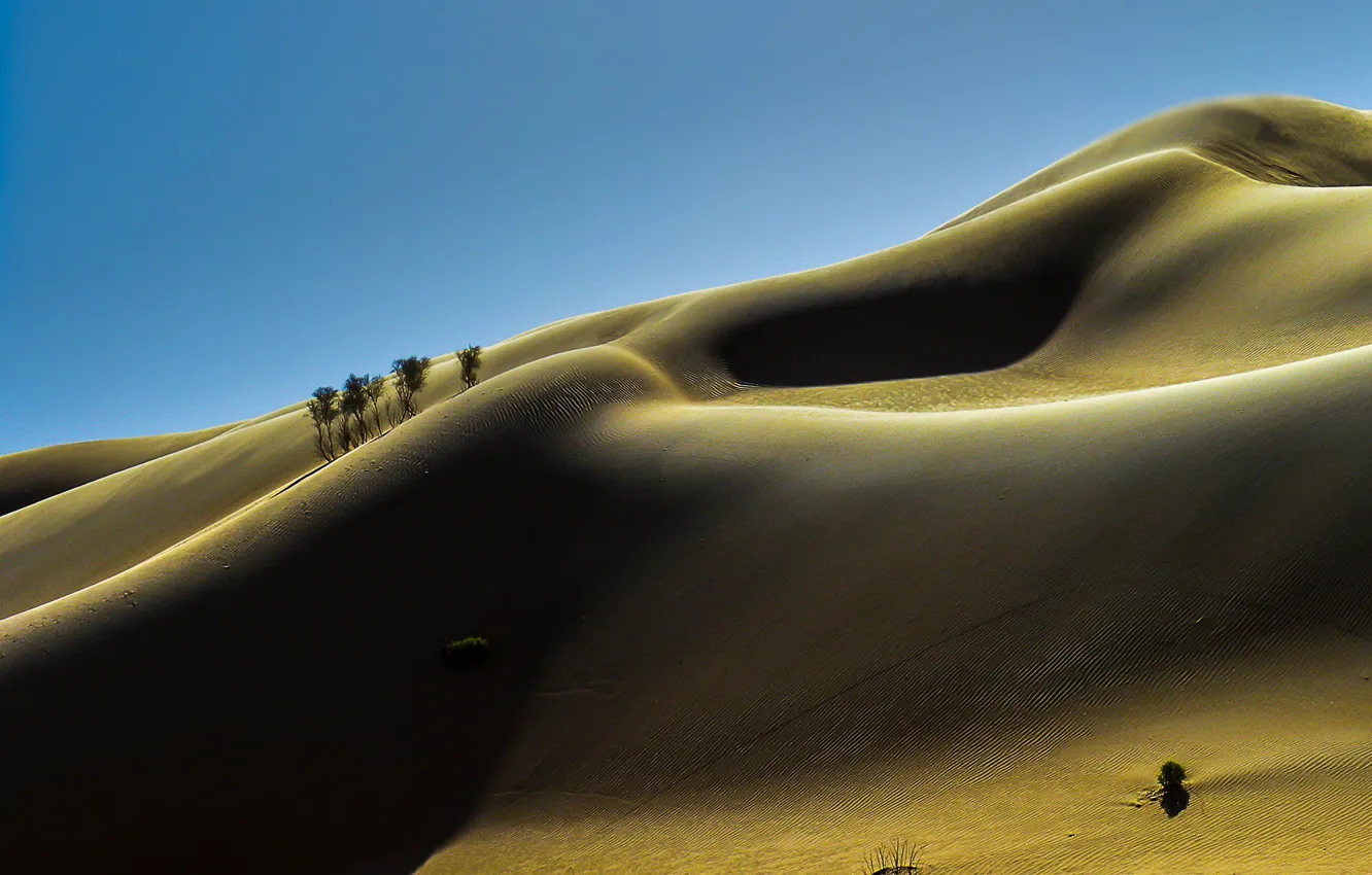 Photo wallpaper Africa, the dunes, desert, Sahpra, the sky