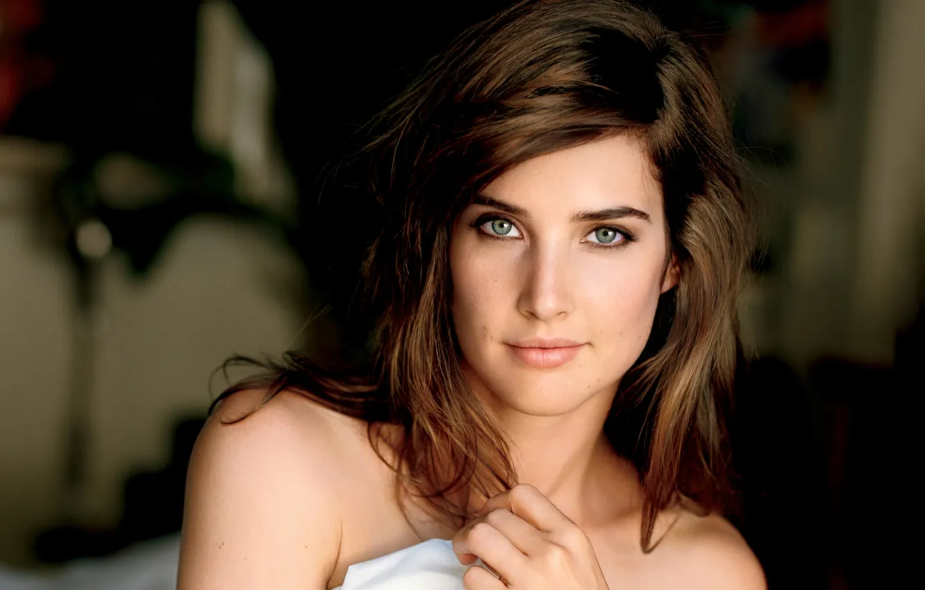 Photo wallpaper portrait, actress, brown hair, beauty, Cobie Smulders, Cobie Smulders