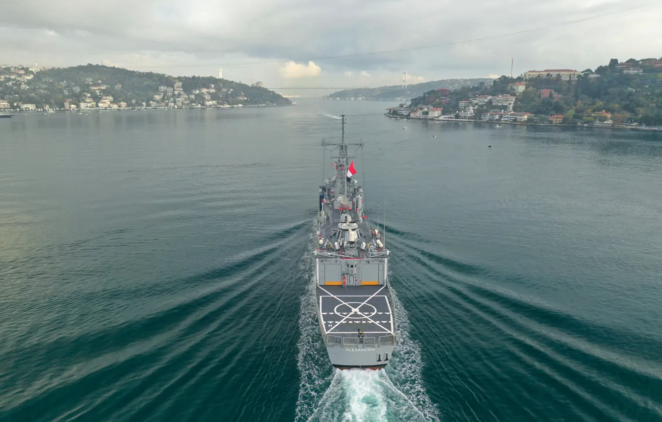 Photo wallpaper Egypt, squadron, destroyer, Alexandria