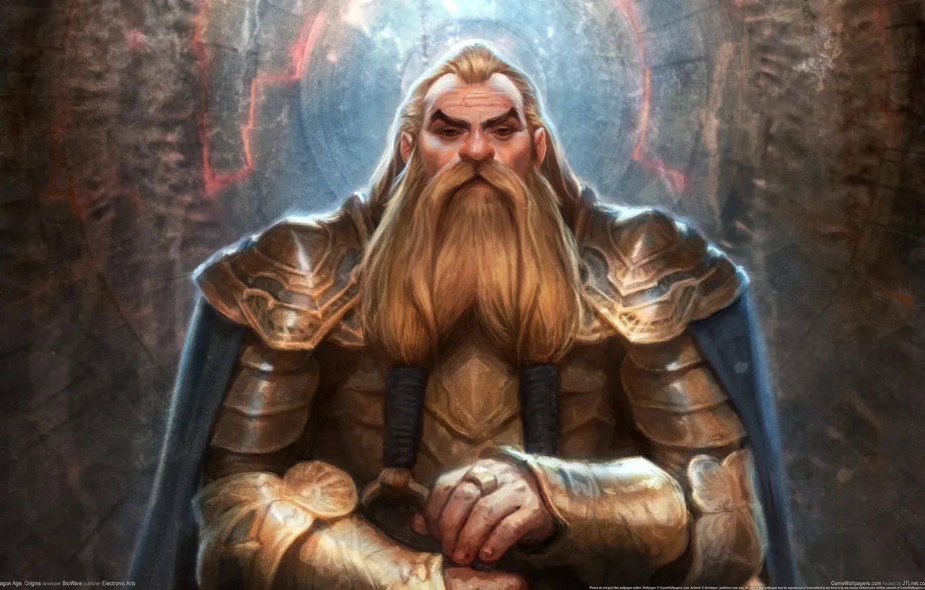 Photo wallpaper warrior, GameWallpapers, dwarves, Dragon Age, Origin
