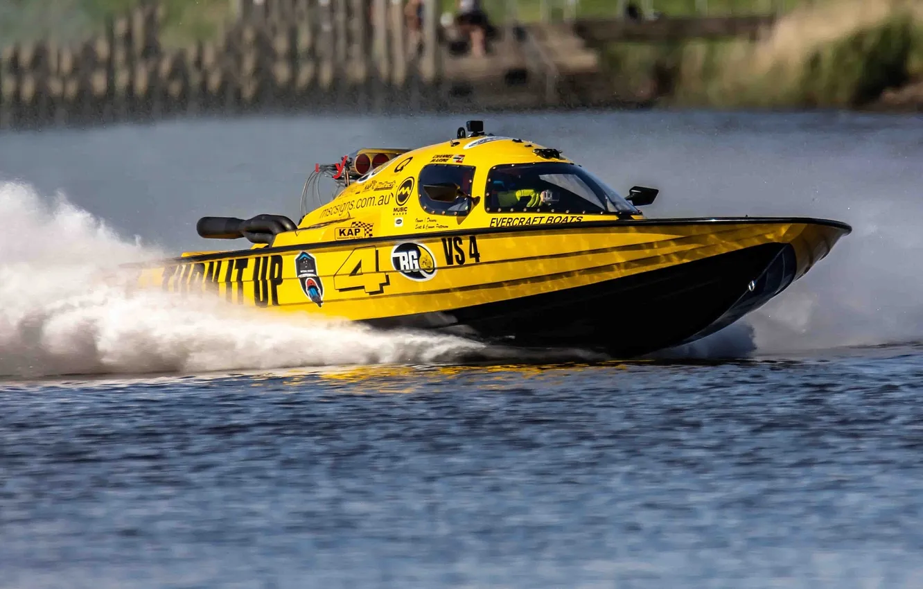 Photo wallpaper race, boat, speed