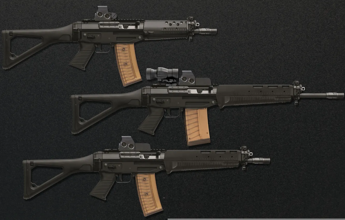 Photo wallpaper gun, weapon, weapons, rifle, assault rifle, Sig Sauer 556, Sig Sauer, Swiss rifles