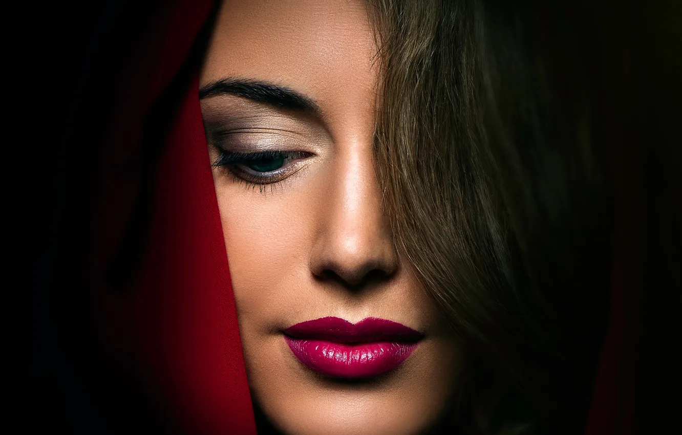 Photo wallpaper portrait, makeup, sponge, An La