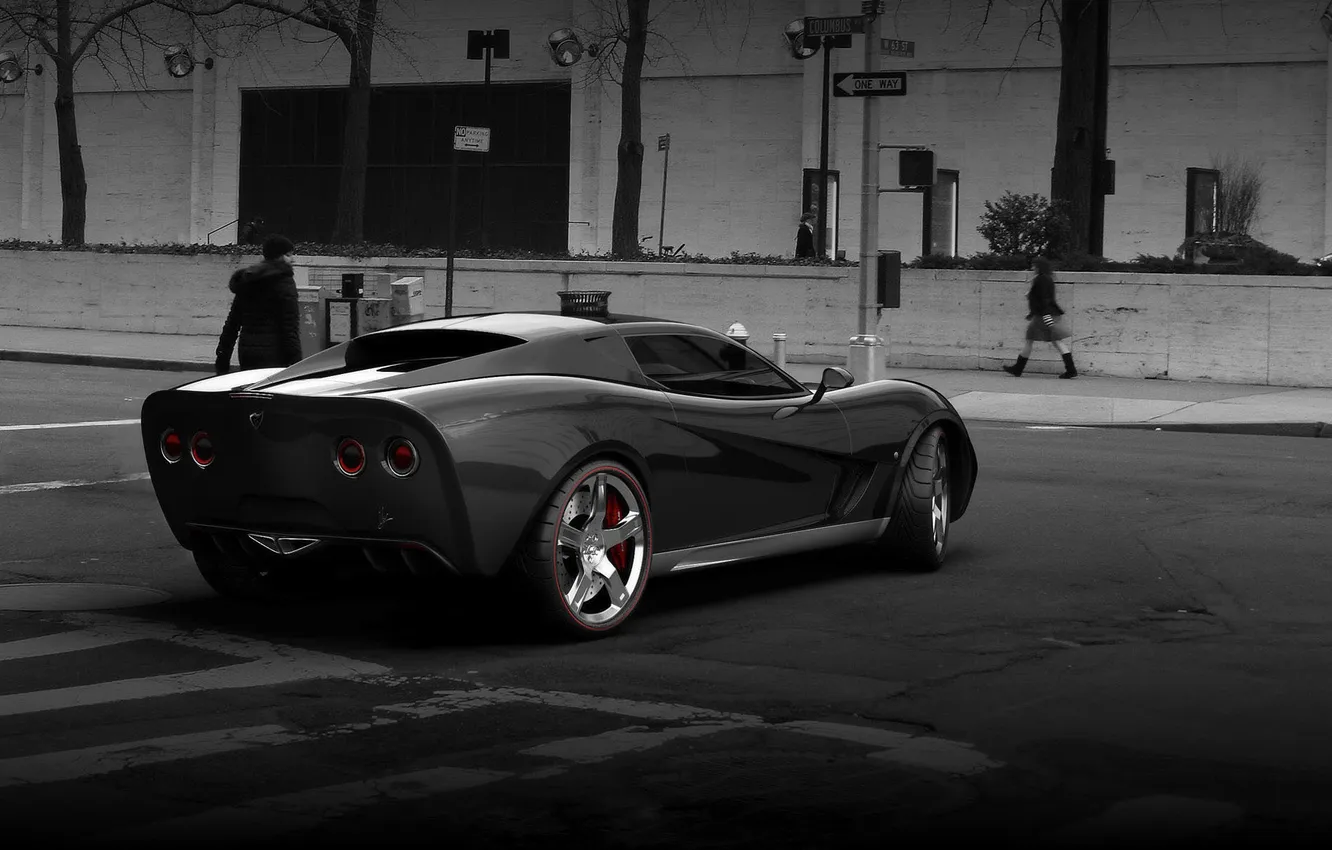 Photo wallpaper tuning, Corvette, Chevrolet