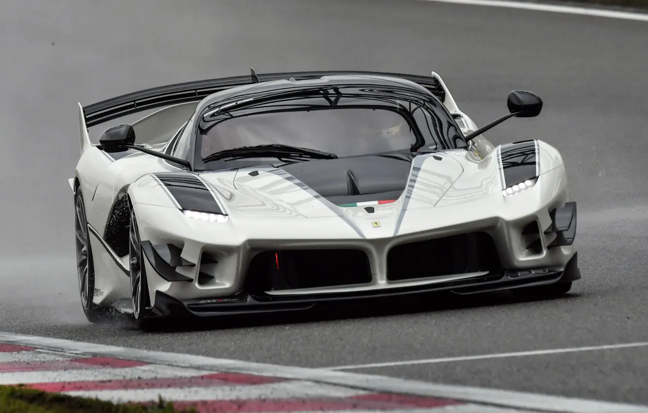 Photo wallpaper Ferrari, white, FXX, Ferrari FXX-K Evo