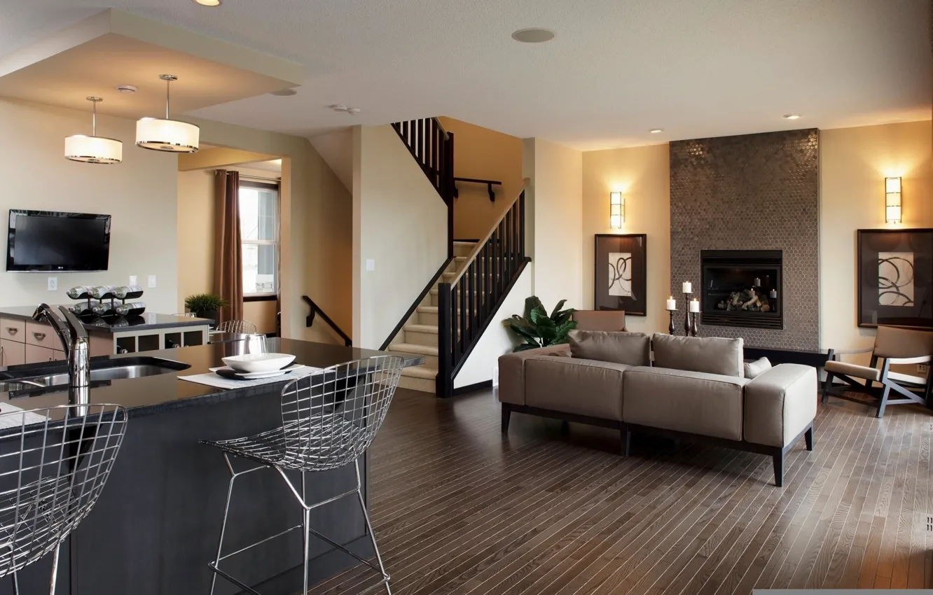 Photo wallpaper design, style, Villa, home, interior, living space