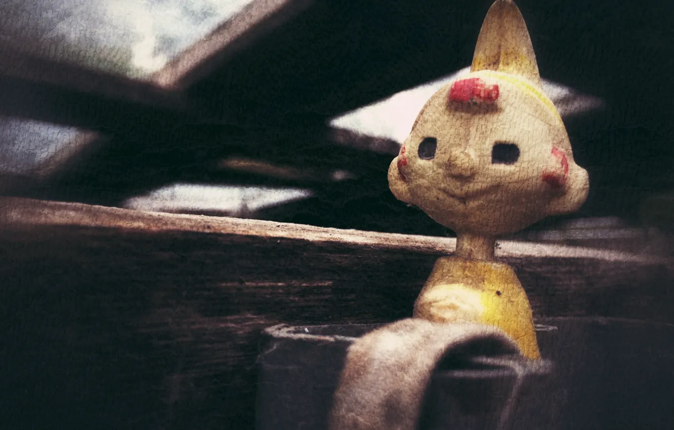 Photo wallpaper fear, toy, minimalism