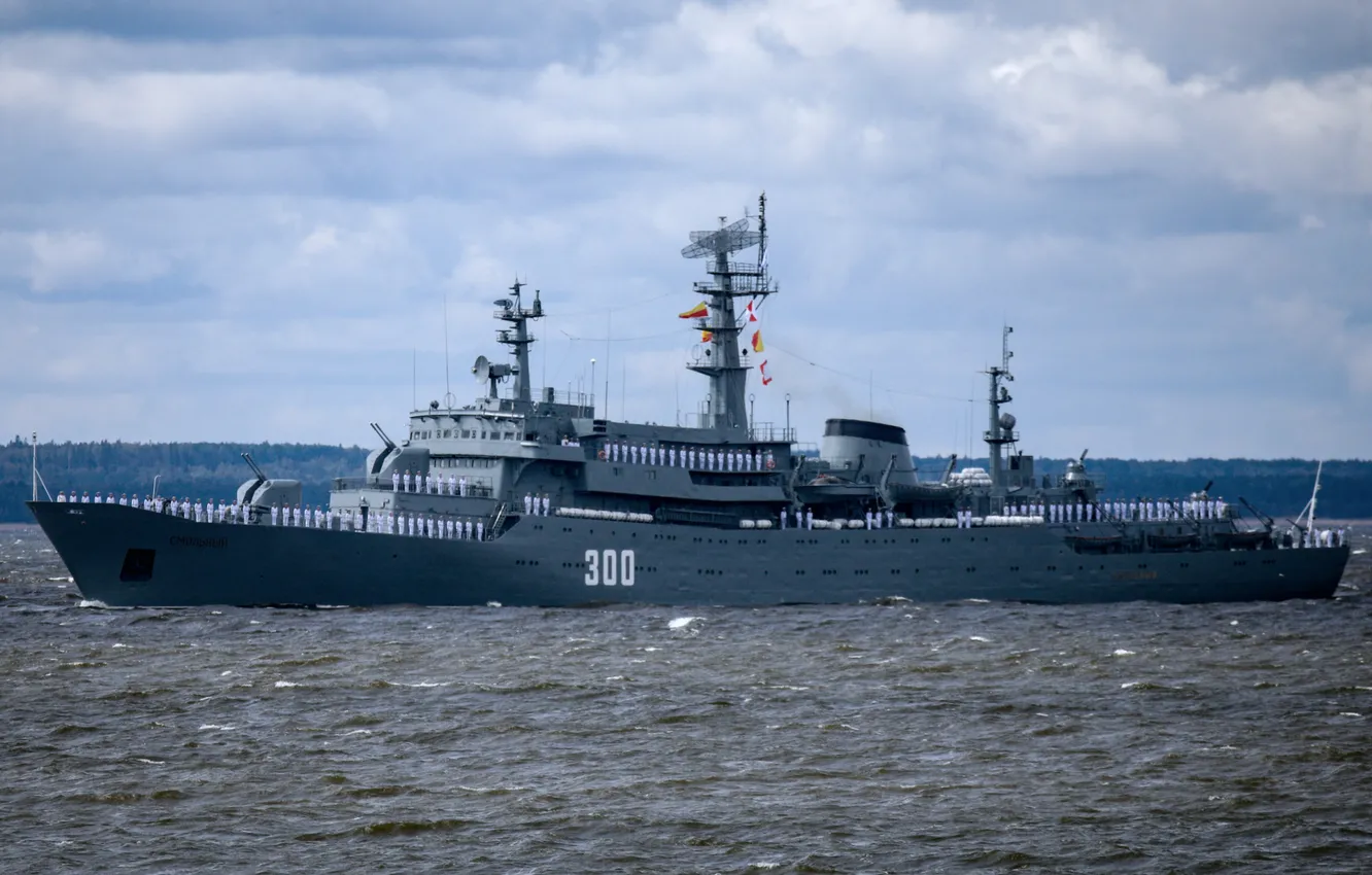 Photo wallpaper ship, training, Smolny