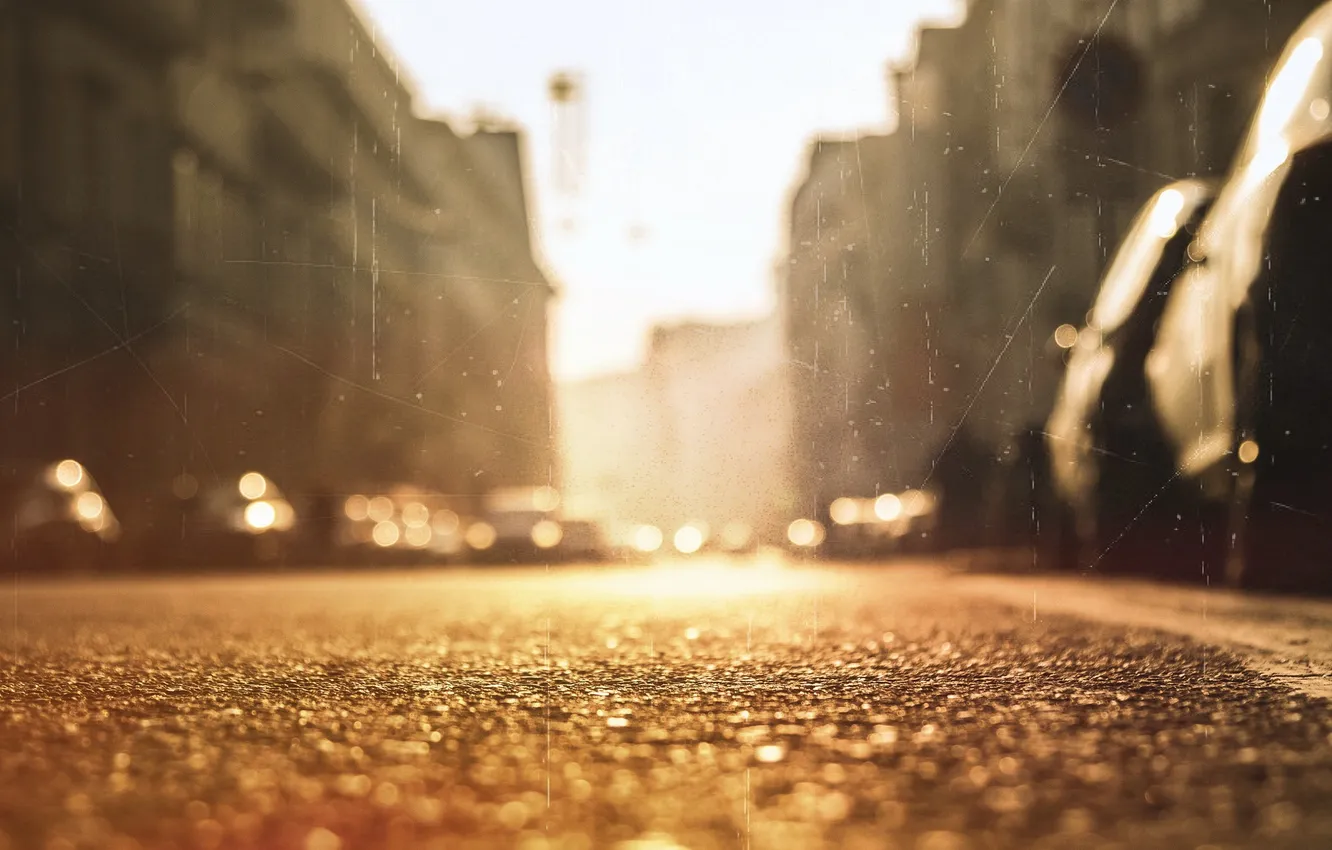 Photo wallpaper the city, background, street