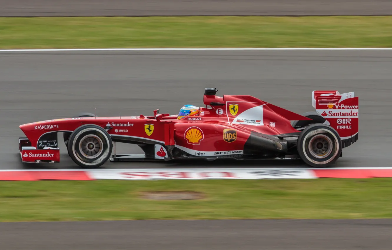 Photo wallpaper Fernando Alonso, Silverstone