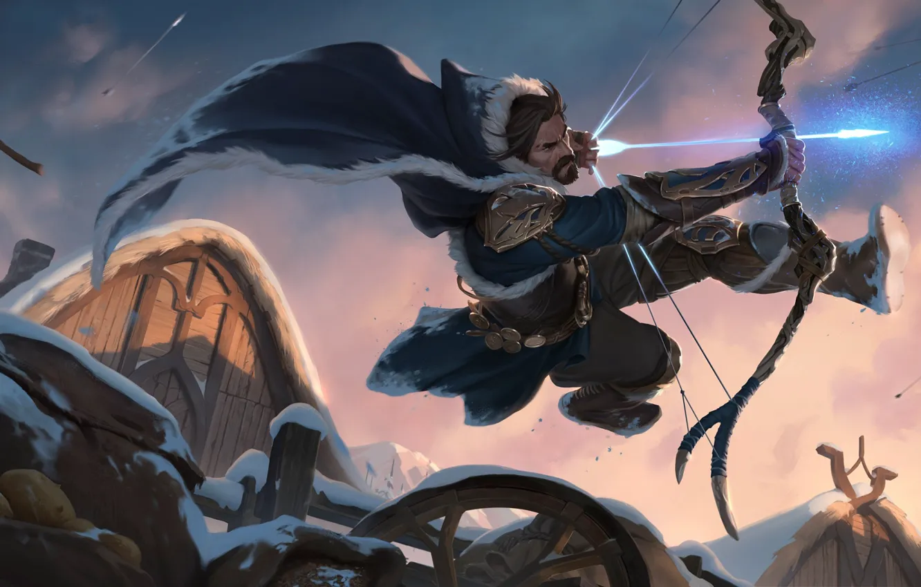 Photo wallpaper Freljord, Legends of Runeterra, Archer