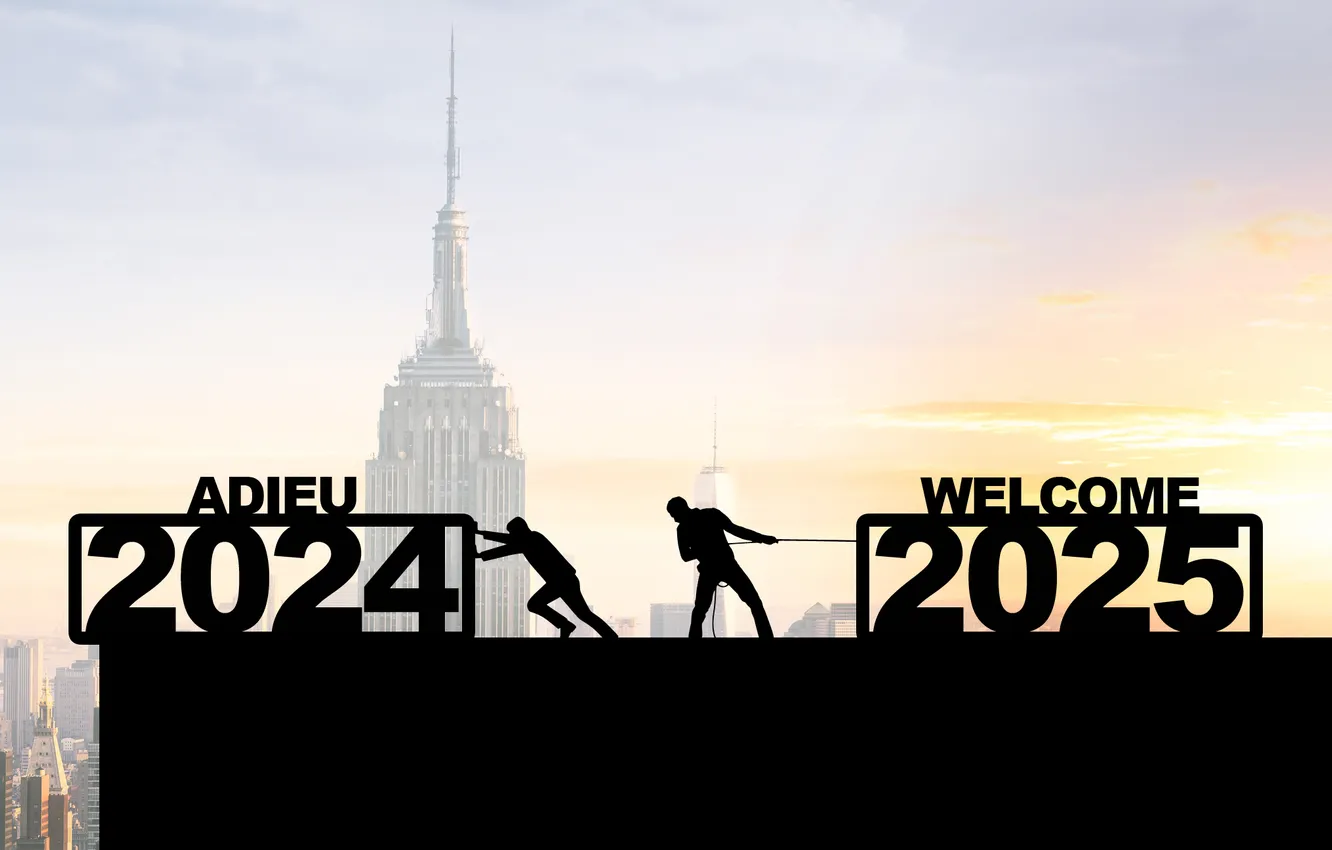 Photo wallpaper happy new year, New Year, 2025 Year