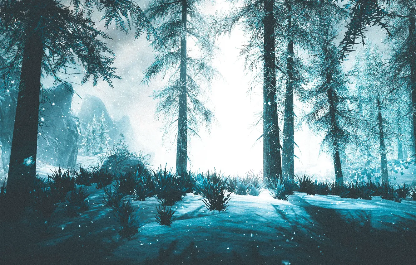 Photo wallpaper winter, snow, ate, Skyrim, by WatchTheSkiies