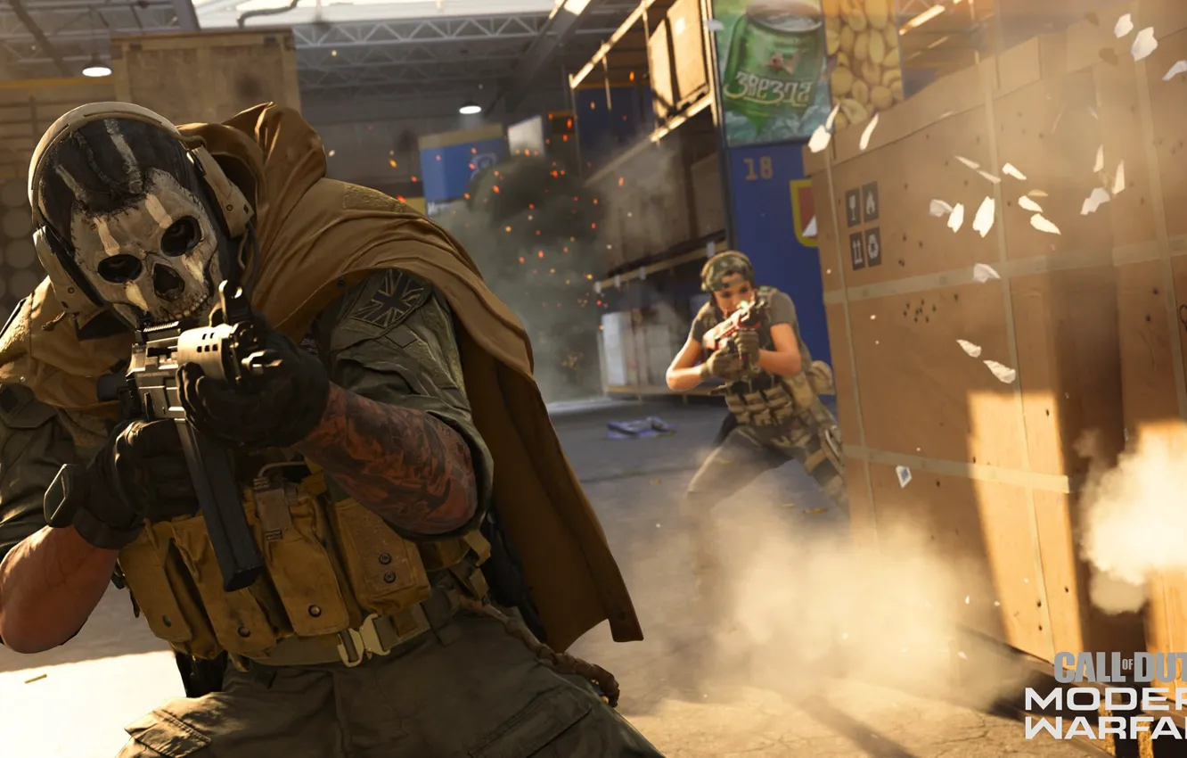 Wallpaper skull, mask, soldiers, Call of Duty, Call of Duty: Modern ...