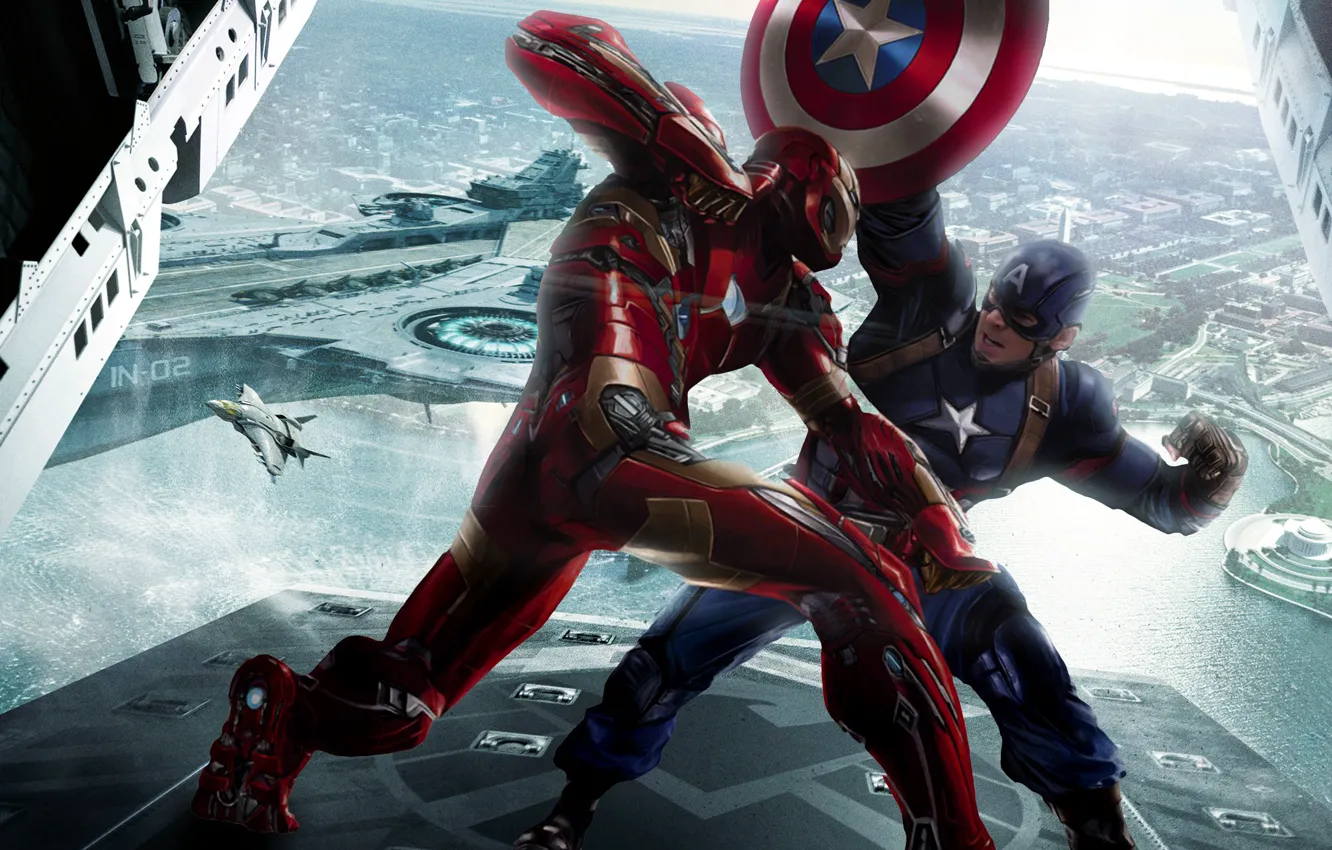 Photo wallpaper marvel, superheroes, Captain America: Civil War, Captain America 3, the first avenger: the confrontation