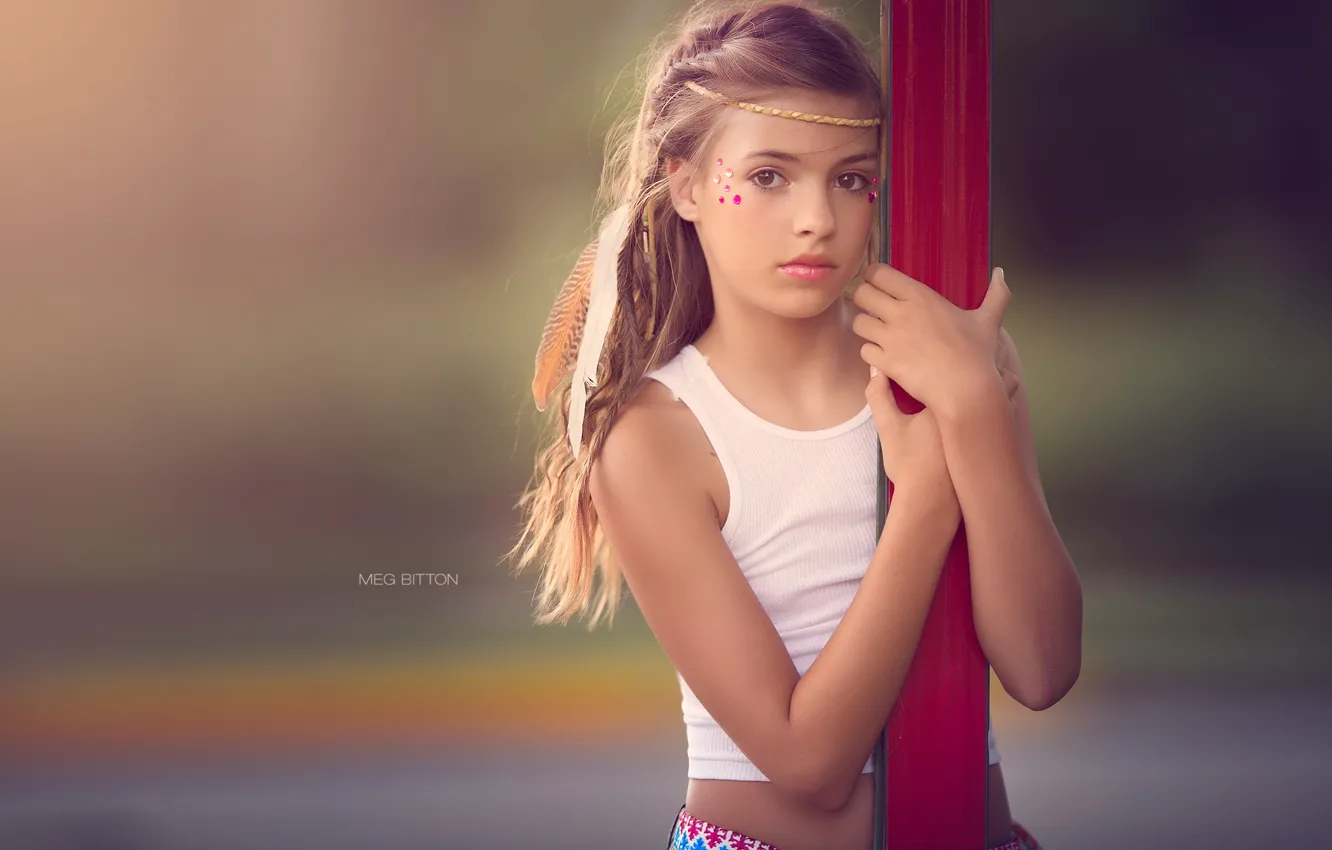 Photo wallpaper look, portrait, girl