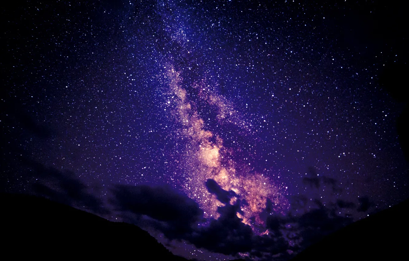 Photo wallpaper the sky, the milky way, stars, Sleeve Galaxy