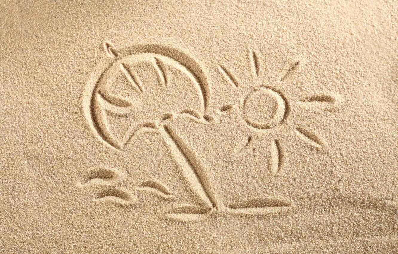 Photo wallpaper sand, figure, texture, sand, drawing