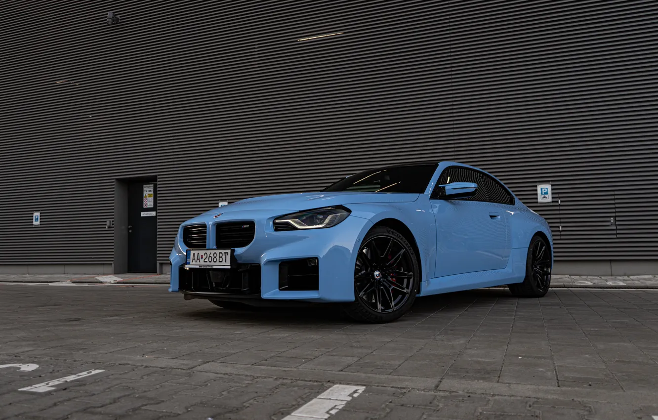 Photo wallpaper BMW, front view, M2, G87, 🤢, BMW M2 AT