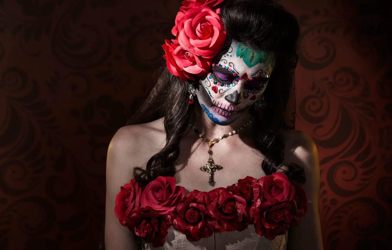 Photo wallpaper Mexico, Carolina Villafruela, Santa Muerte