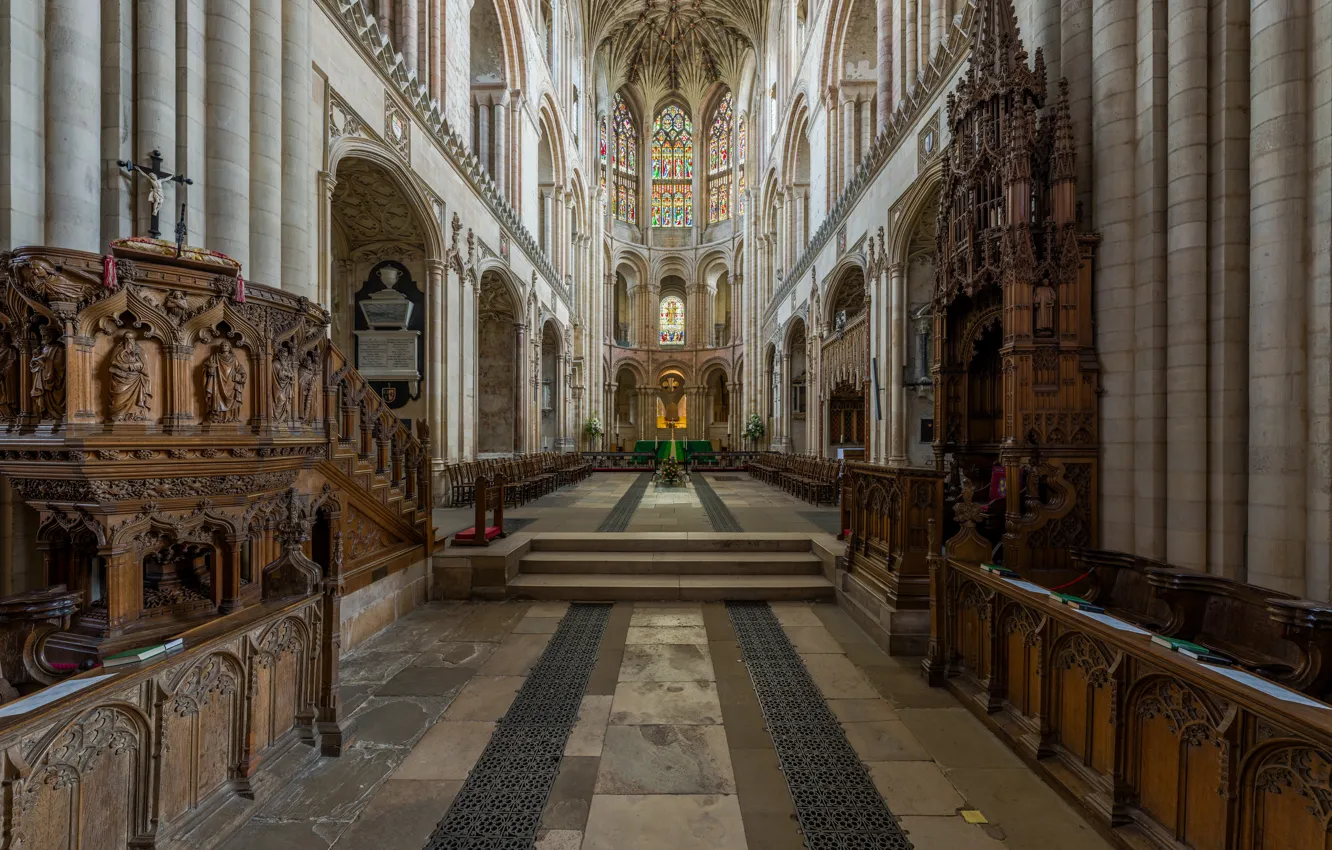 Photo wallpaper UK, interior, Norfolk, Norfolk, Norwich, Presbytery, St John the Baptist Cathedral, Cathedral of St. John …