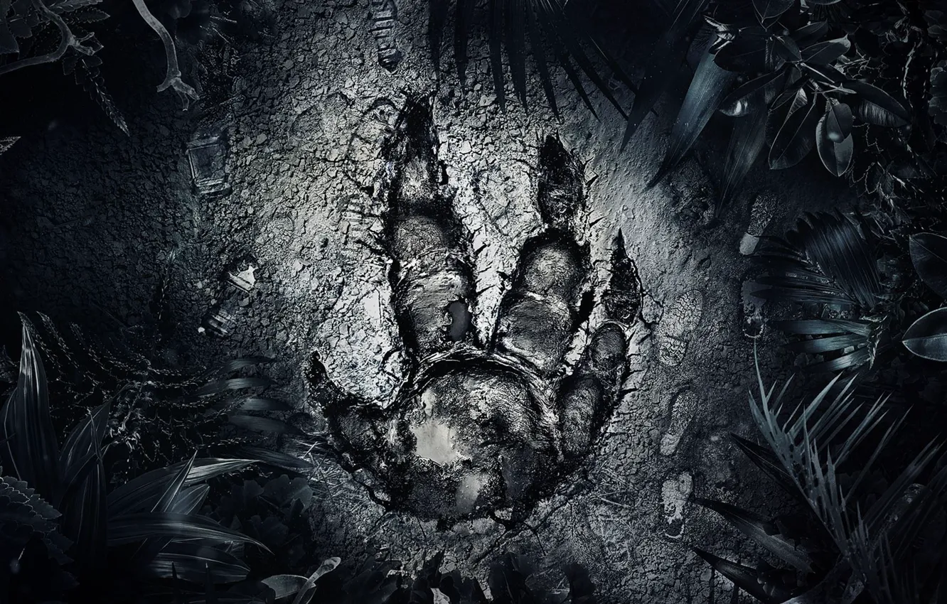 Photo wallpaper forest, traces, monster, Goliath, 2K Games, Evolve, Goliath, Turtle RockStudios