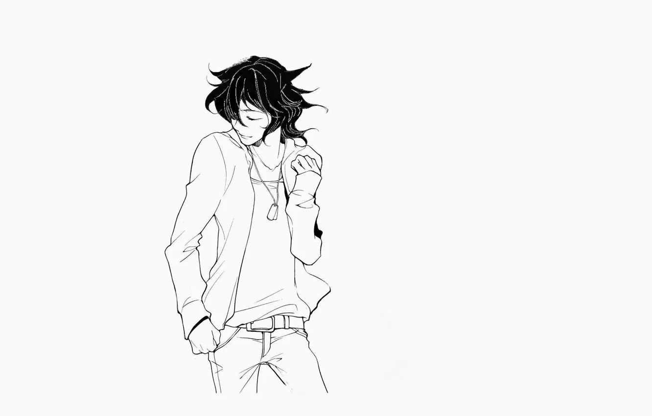 Photo wallpaper background, minimalism, guy, Loveless