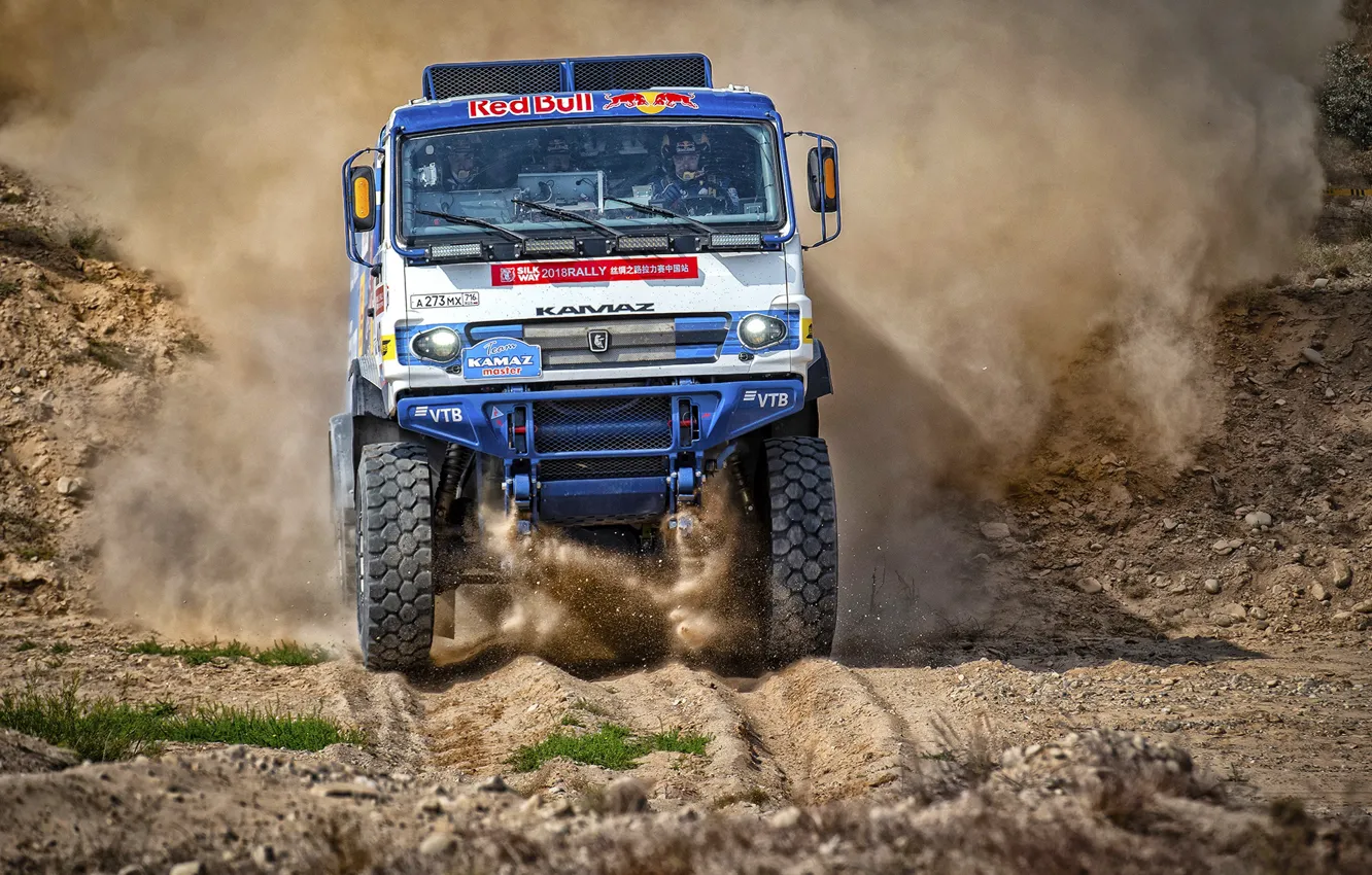 Photo wallpaper Auto, Dust, Sport, Machine, Truck, Race, Master, Russia