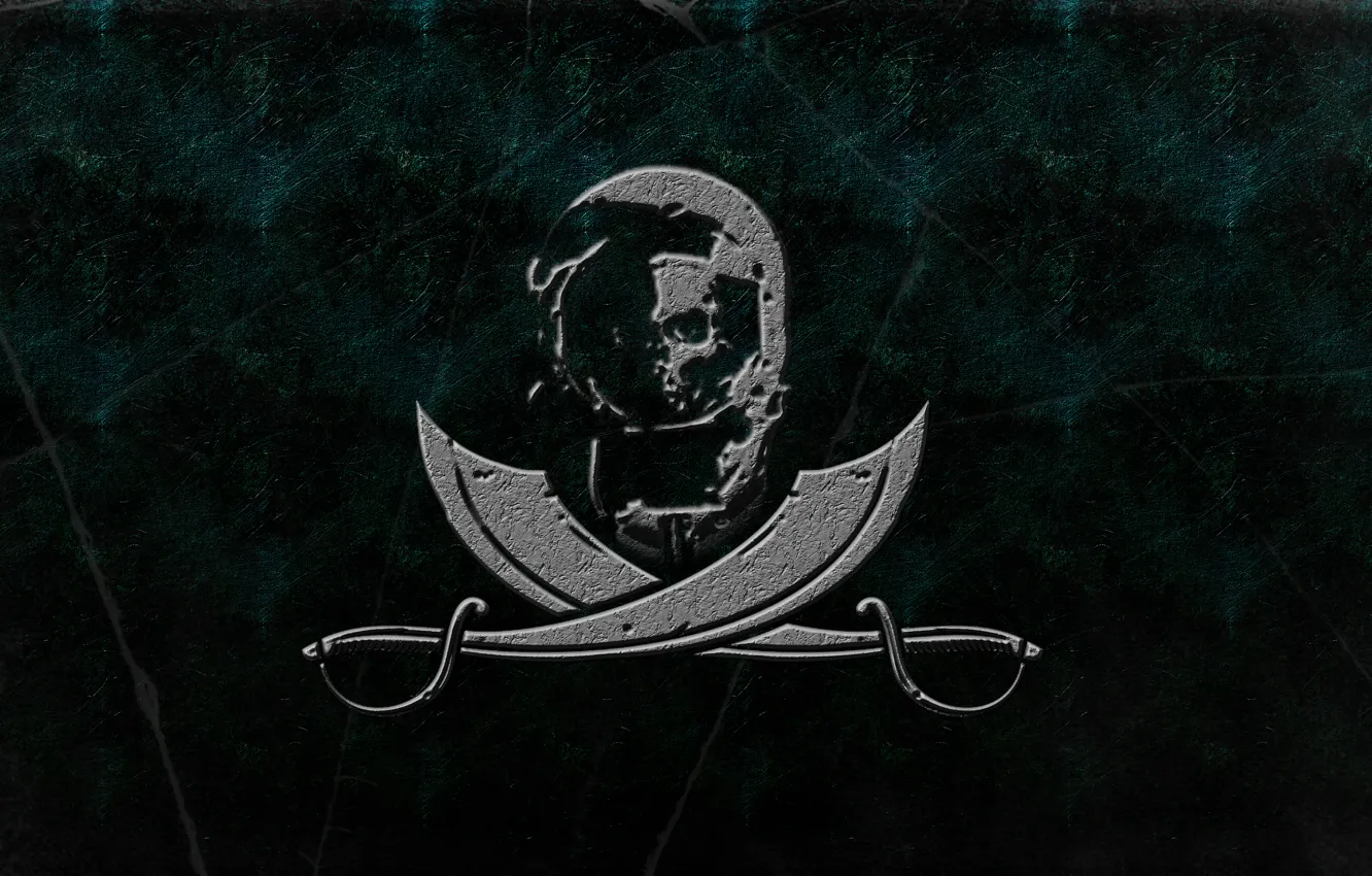 Photo wallpaper skull, texture, astronaut, pirate