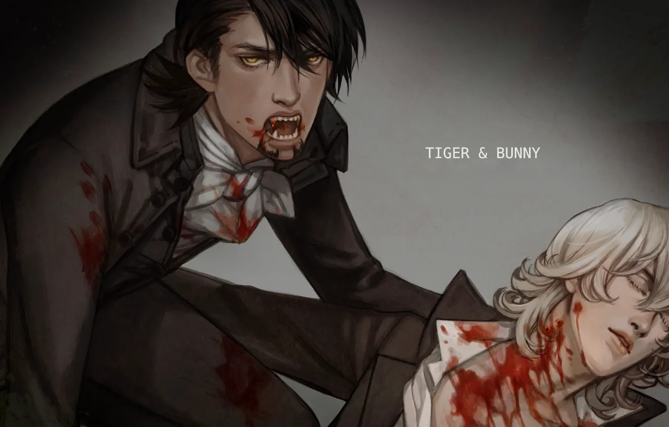 Photo wallpaper the victim, art, vampire, Tiger and Bunny, Kotetsu, Tiger and Bunny, Barnaby