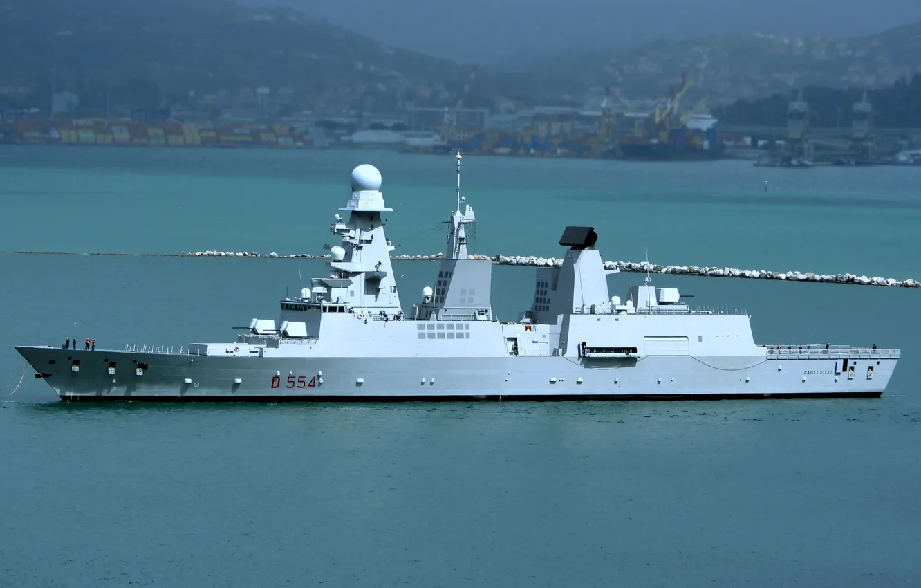 Photo wallpaper destroyer, The Italian Navy, Caius Duilius