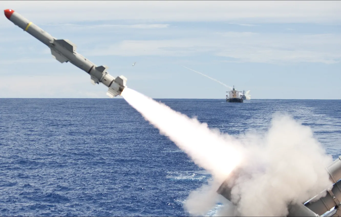 Photo wallpaper fire, weapon, Korea, navy