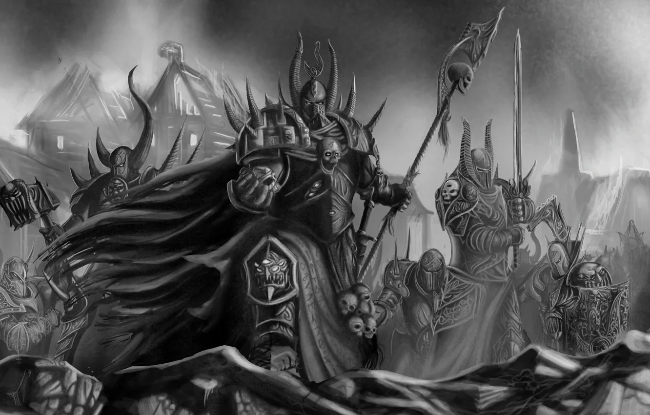 Photo wallpaper weapons, sword, armor, armor, chaos, warhammer 40k, Tzeentch, A Thousand Sons