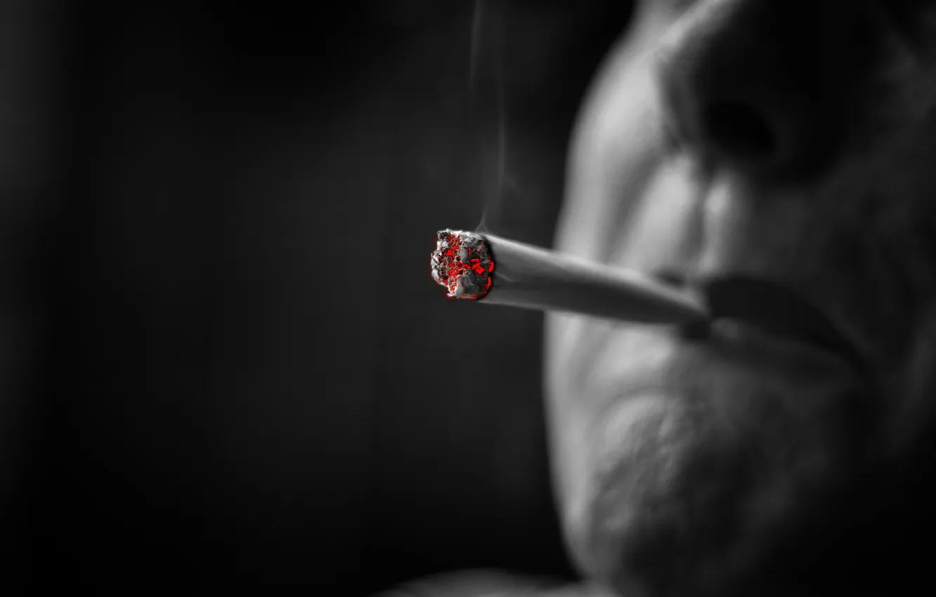 Photo wallpaper background, smoke, cigarette