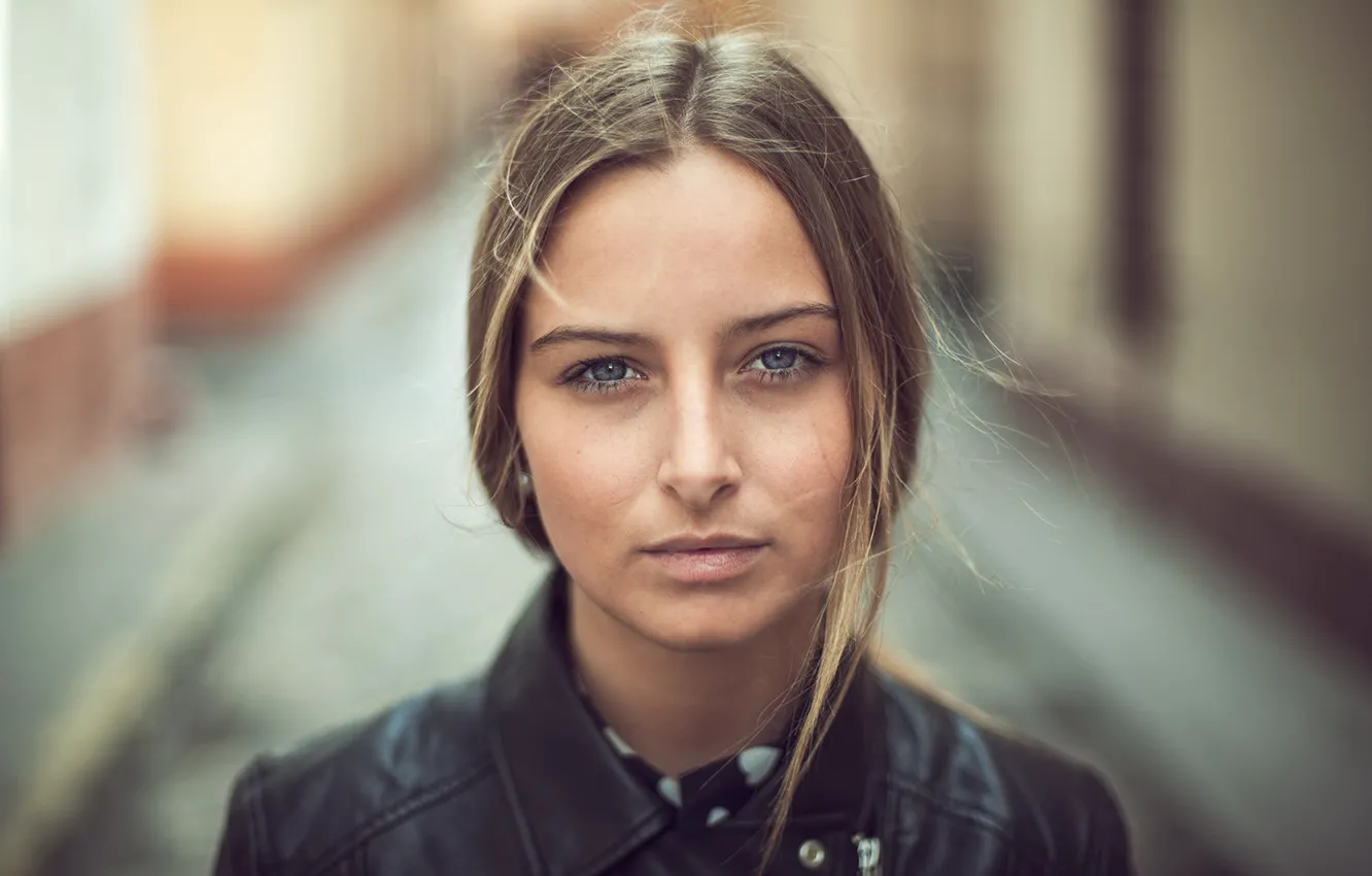 Photo wallpaper look, girl, portrait, beauty