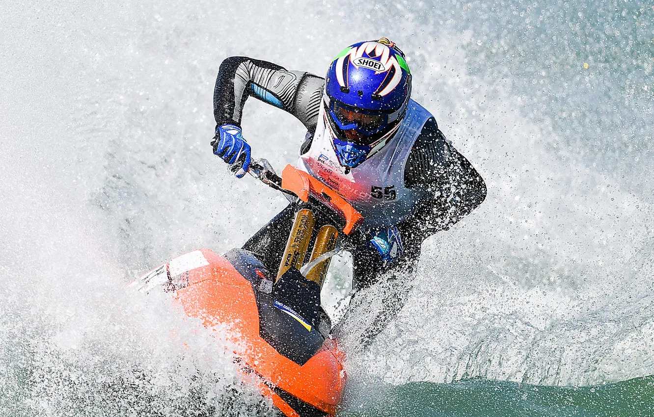 Photo wallpaper race, boat, speed