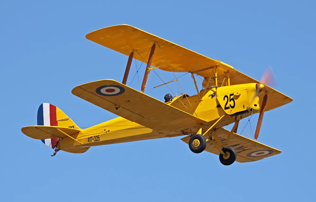 Photo wallpaper the plane, Airshow, club, military, collection, biplane, historical, private