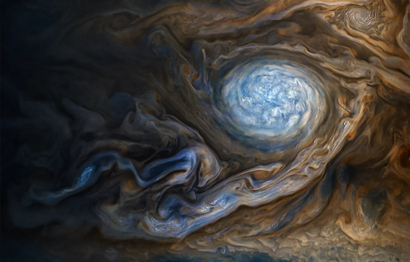 Photo wallpaper space, surface, planet, Jupiter