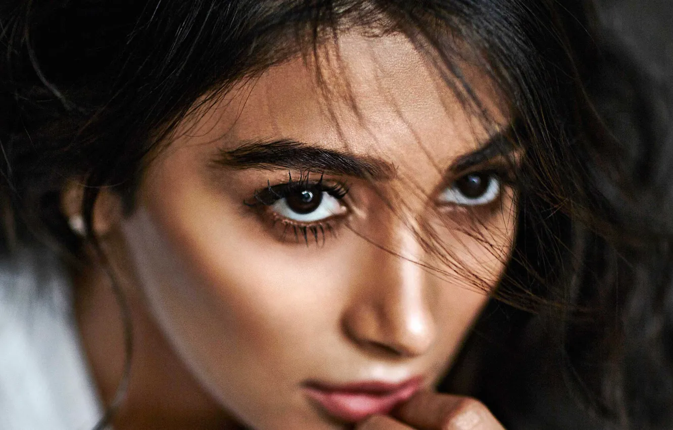 Photo wallpaper girl, hot, sexy, eyes, smile, beautiful, figure, model