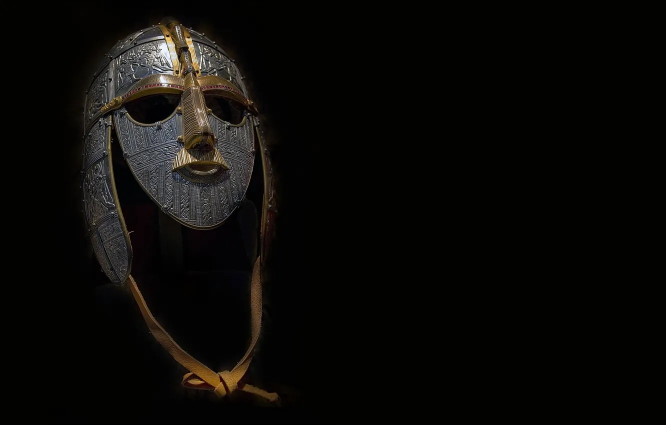 Photo wallpaper mask, helmet, iron, chasing, Sutton Hoo, Sutton Hoo